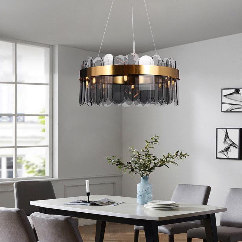 Metavaya Chandelier Patina Gold Ring Chandelier
