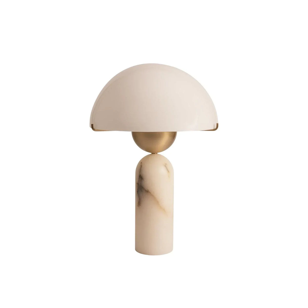 Peono Alabaster Dome Table Lamp - view 10 | Metavaya