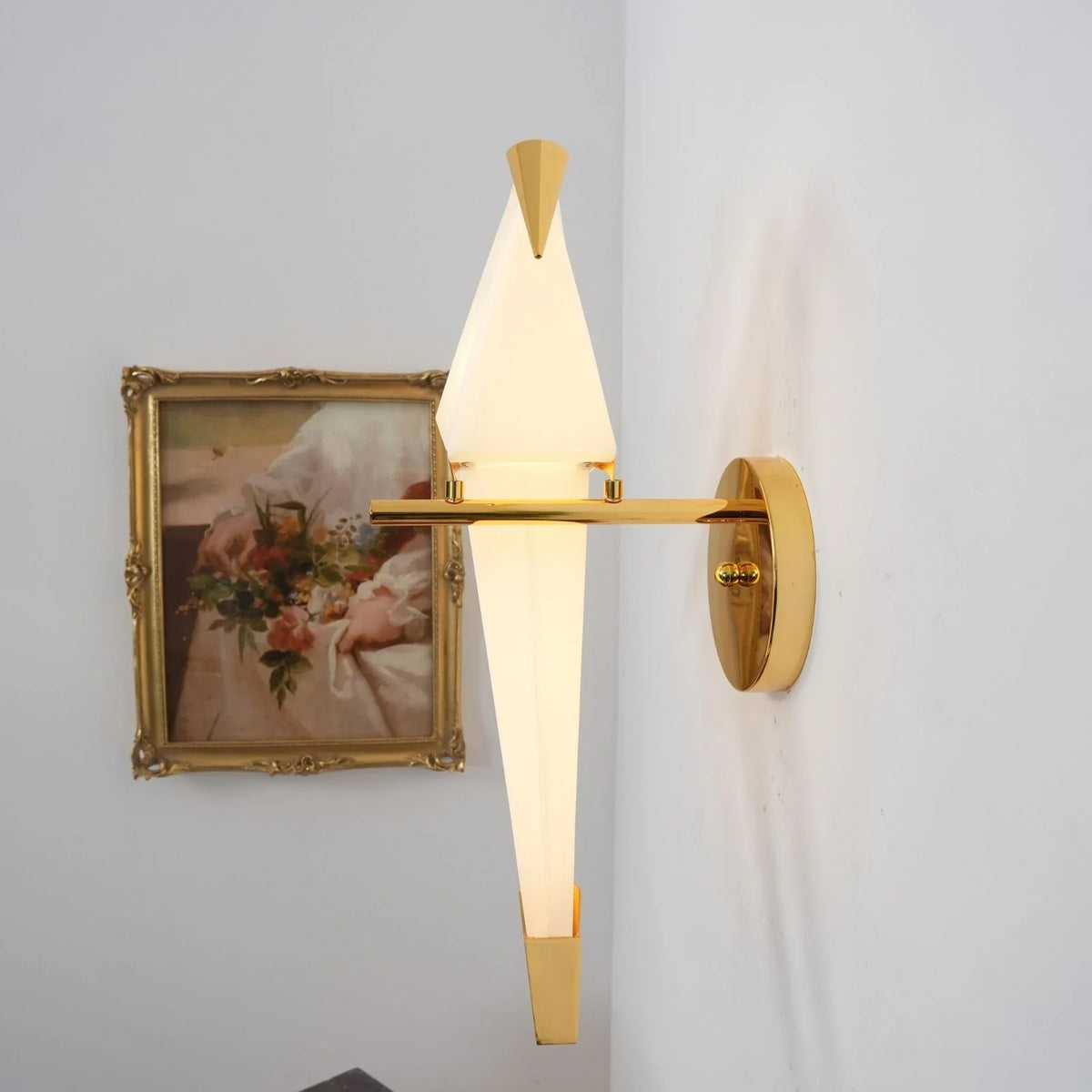 Perching Bird Wall Lamp - view 4 | Metavaya