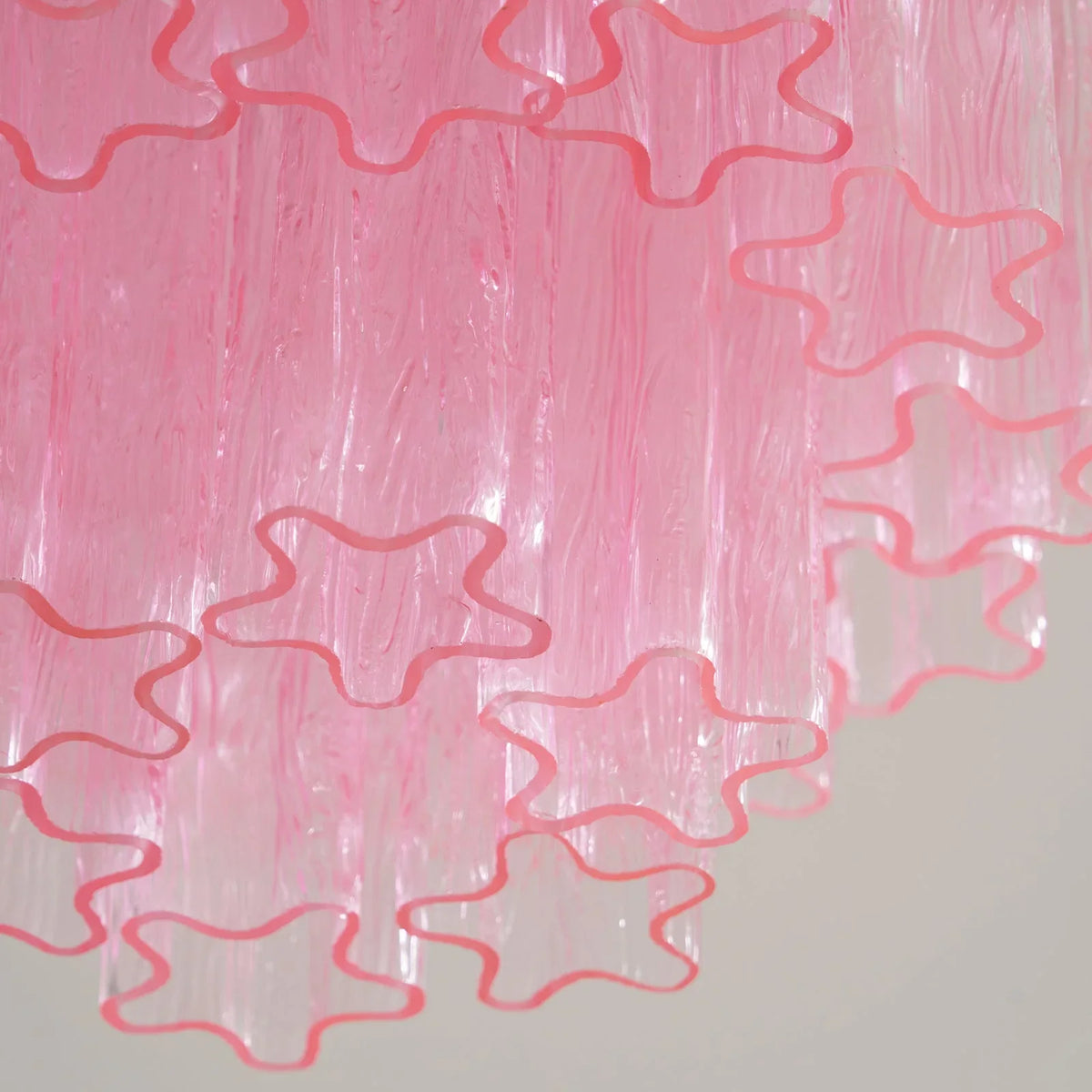 Pink Glass Tubes Ceiling Lamp - view 14 | Metavaya