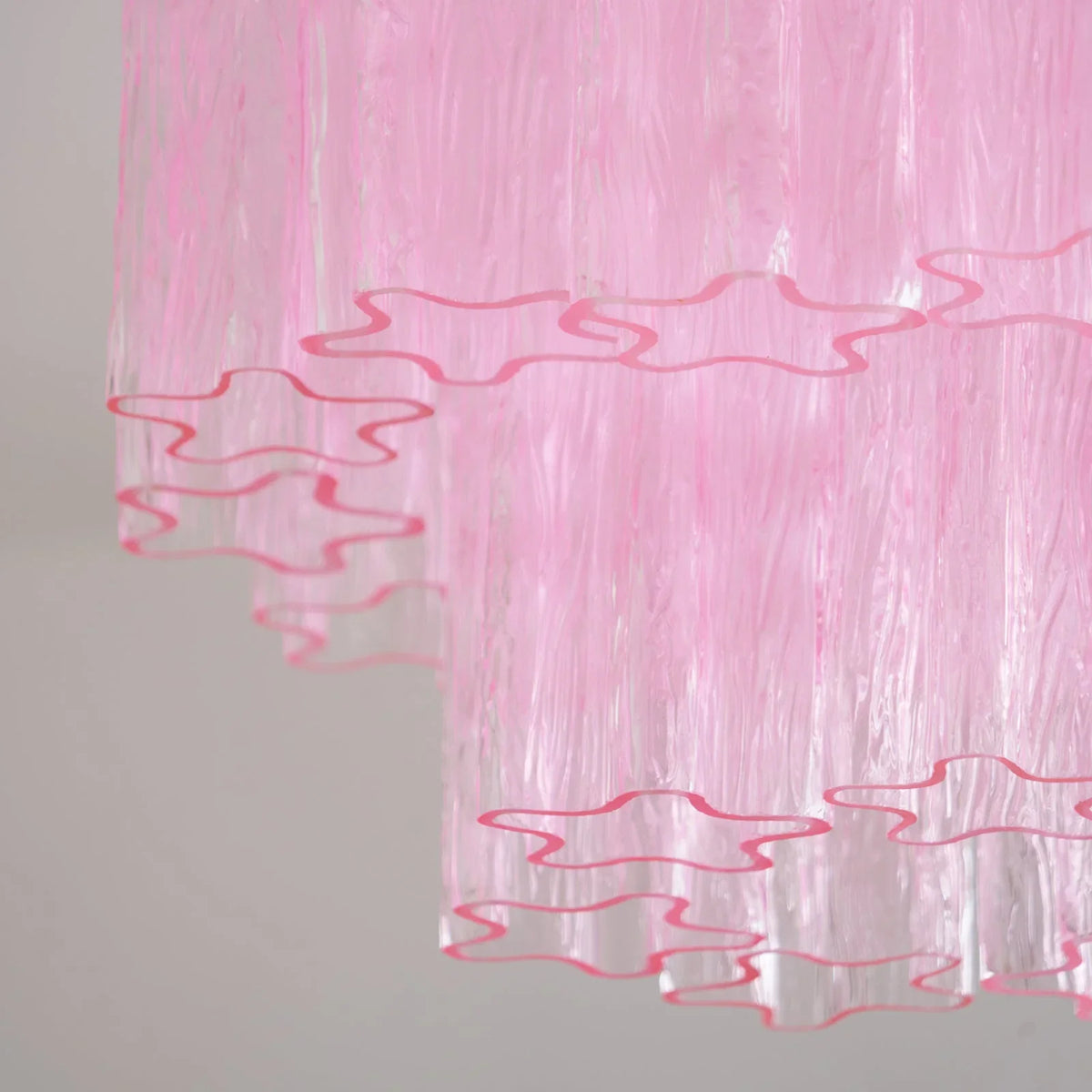 Pink Glass Tubes Ceiling Lamp - view 15 | Metavaya