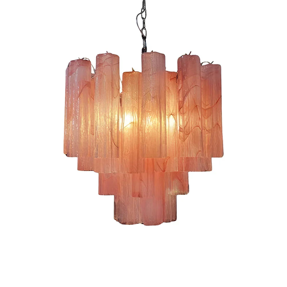 Pink Tubes Chandelier | Metavaya