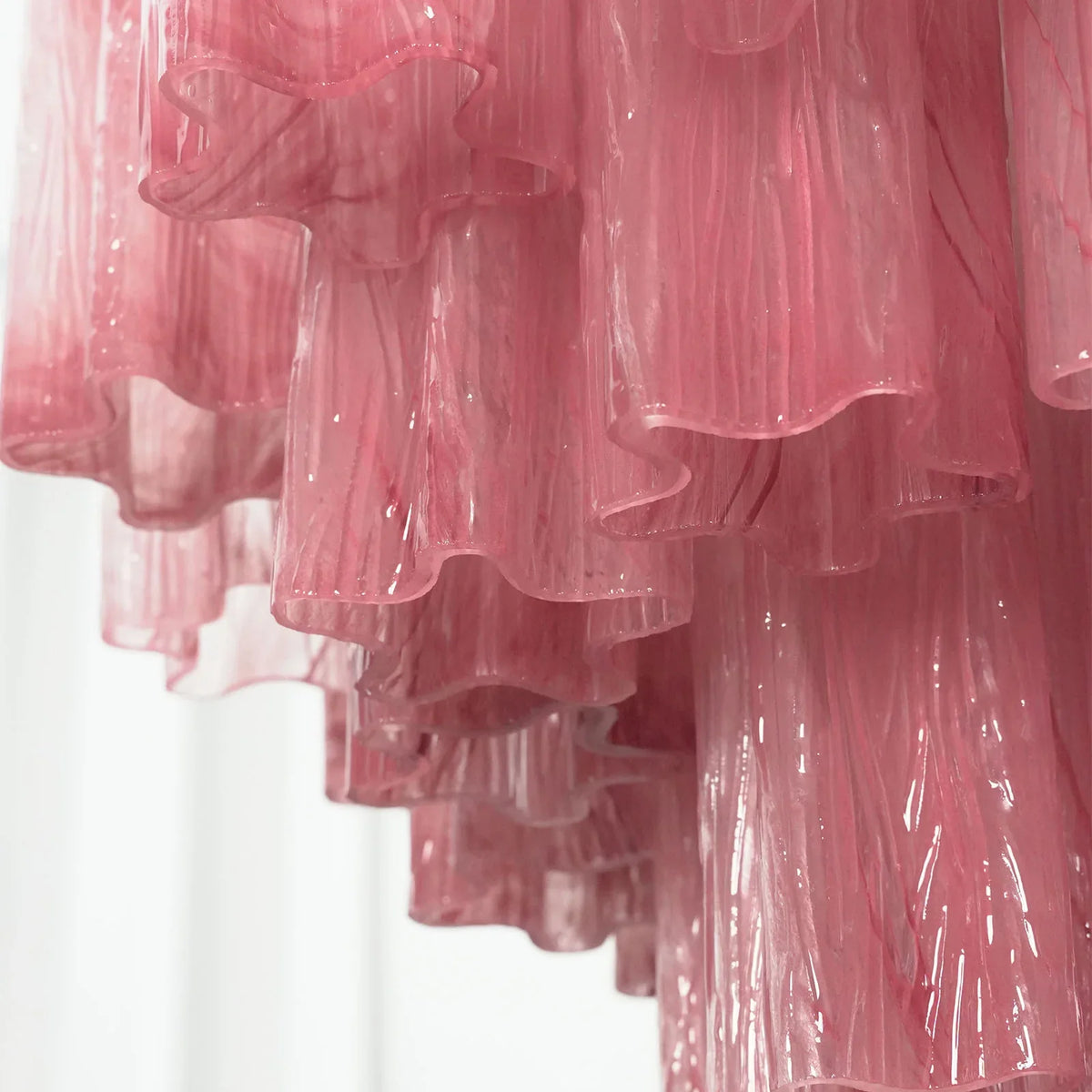 Pink Tubes Chandelier - view 26 | Metavaya