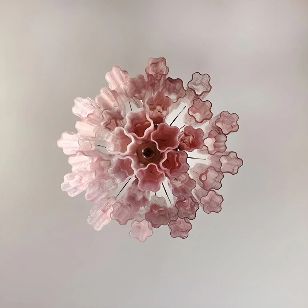 Pink Tubes Chandelier - view 14 | Metavaya