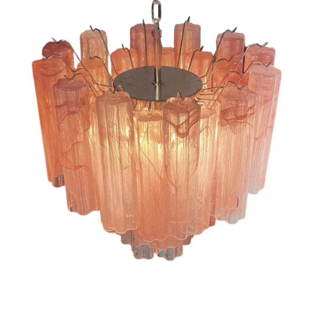 Pink Tubes Chandelier - view 15 | Metavaya