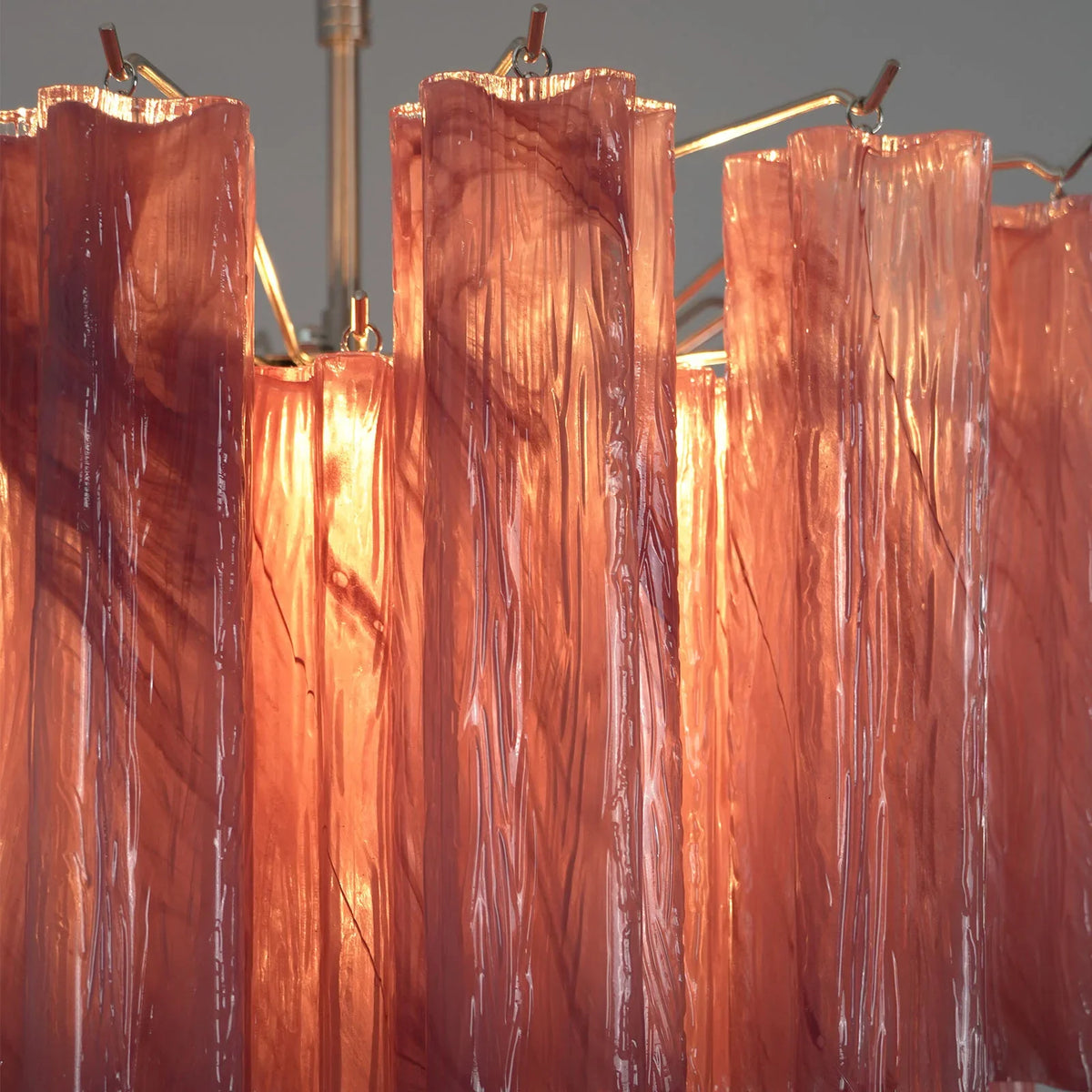 Pink Tubes Chandelier - view 32 | Metavaya