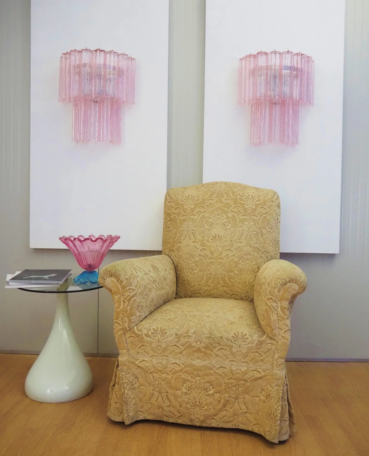 Pink Glass Wall Sconces - view 12 | Metavaya