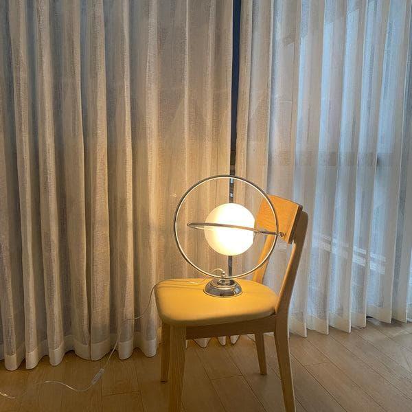 Metavaya Table Lamp Dia 40cm x H 45cm / ∅ 15.7″ x H 17.7″ / Silver Planet Table Lamp 6938617803933 M2023102901-1