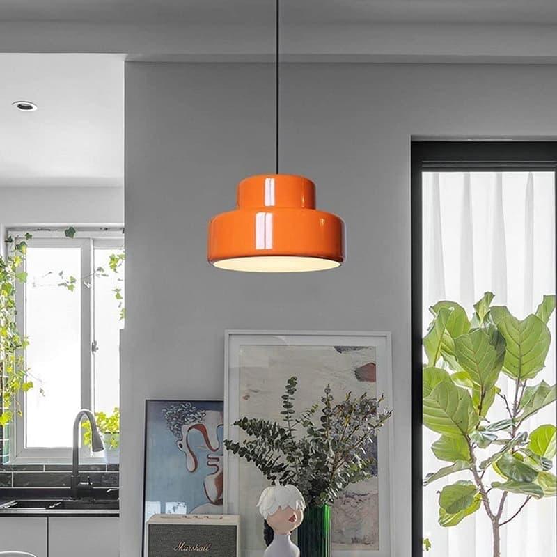 Metavaya Pendant Lamp Dia 35cm x H 20cm / ∅ 13.8″ x H 7.9″ / Orange Poker Pendant Lamp 6938617817497 M2023113004-1
