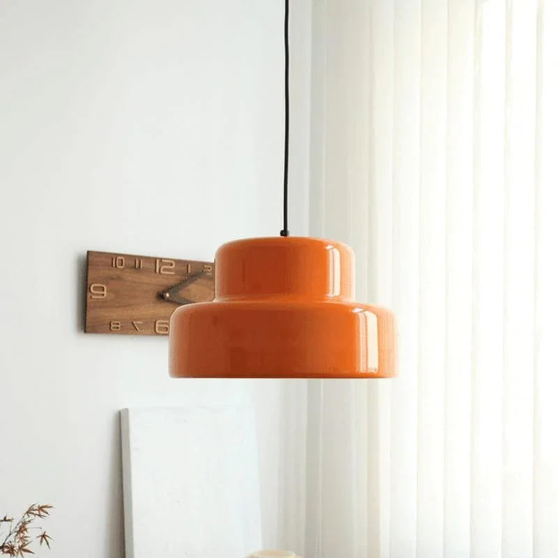 Metavaya Pendant Lamp Dia 35cm x H 20cm / ∅ 13.8″ x H 7.9″ / Orange Poker Pendant Lamp 6938617817497 M2023113004-1