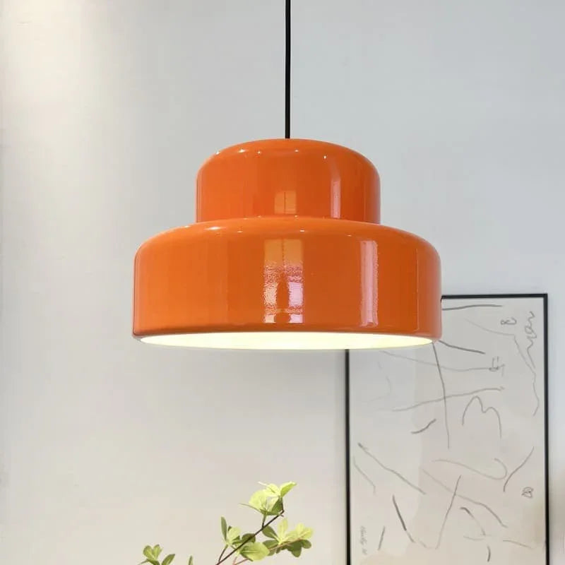 Metavaya Pendant Lamp Dia 35cm x H 20cm / ∅ 13.8″ x H 7.9″ / Orange Poker Pendant Lamp 6938617817497 M2023113004-1