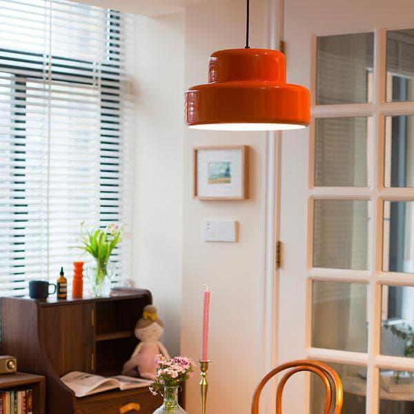 Metavaya Pendant Lamp Dia 35cm x H 20cm / ∅ 13.8″ x H 7.9″ / Orange Poker Pendant Lamp 6938617817497 M2023113004-1