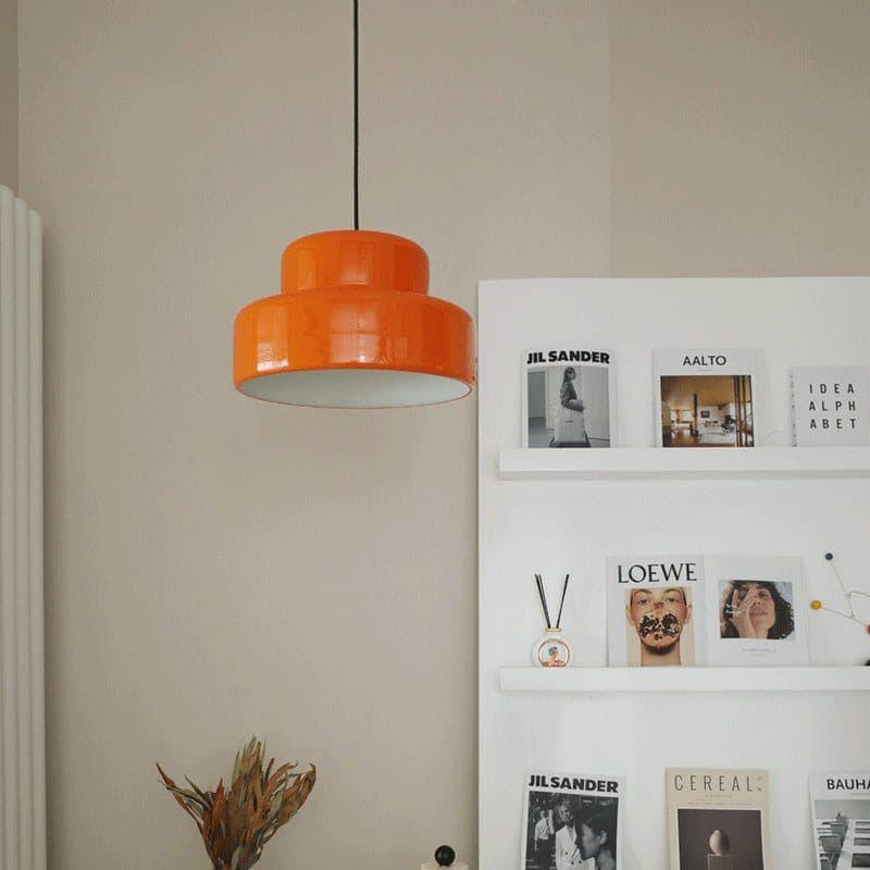 Metavaya Pendant Lamp Dia 35cm x H 20cm / ∅ 13.8″ x H 7.9″ / Orange Poker Pendant Lamp 6938617817497 M2023113004-1