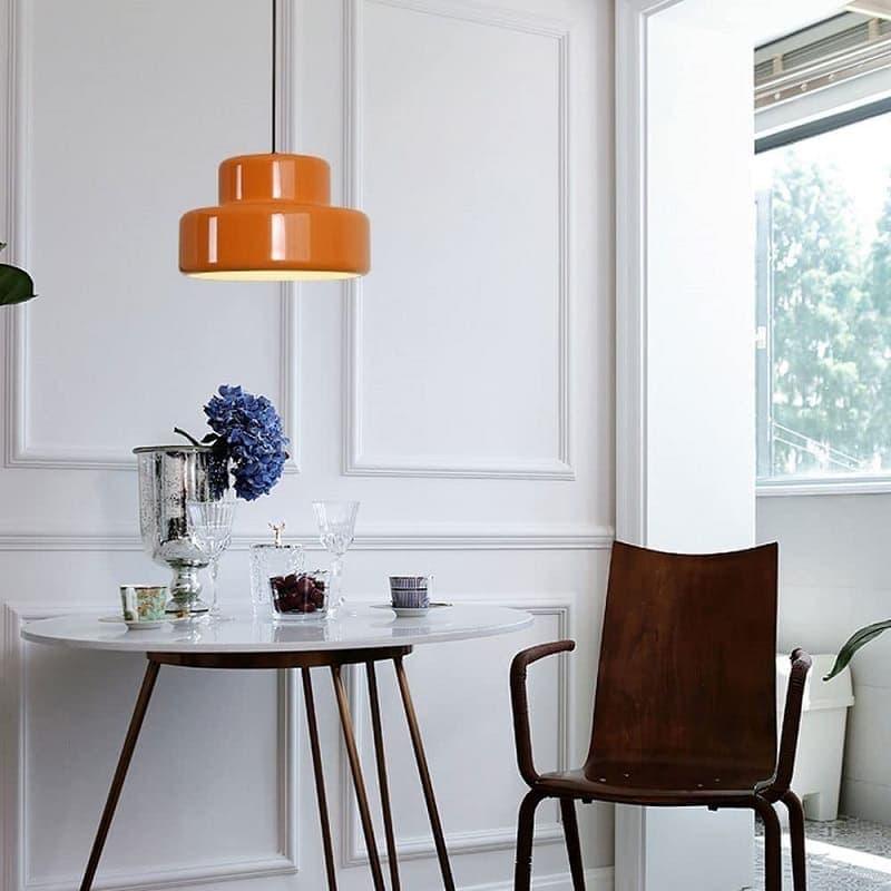 Metavaya Pendant Lamp Dia 35cm x H 20cm / ∅ 13.8″ x H 7.9″ / Orange Poker Pendant Lamp 6938617817497 M2023113004-1
