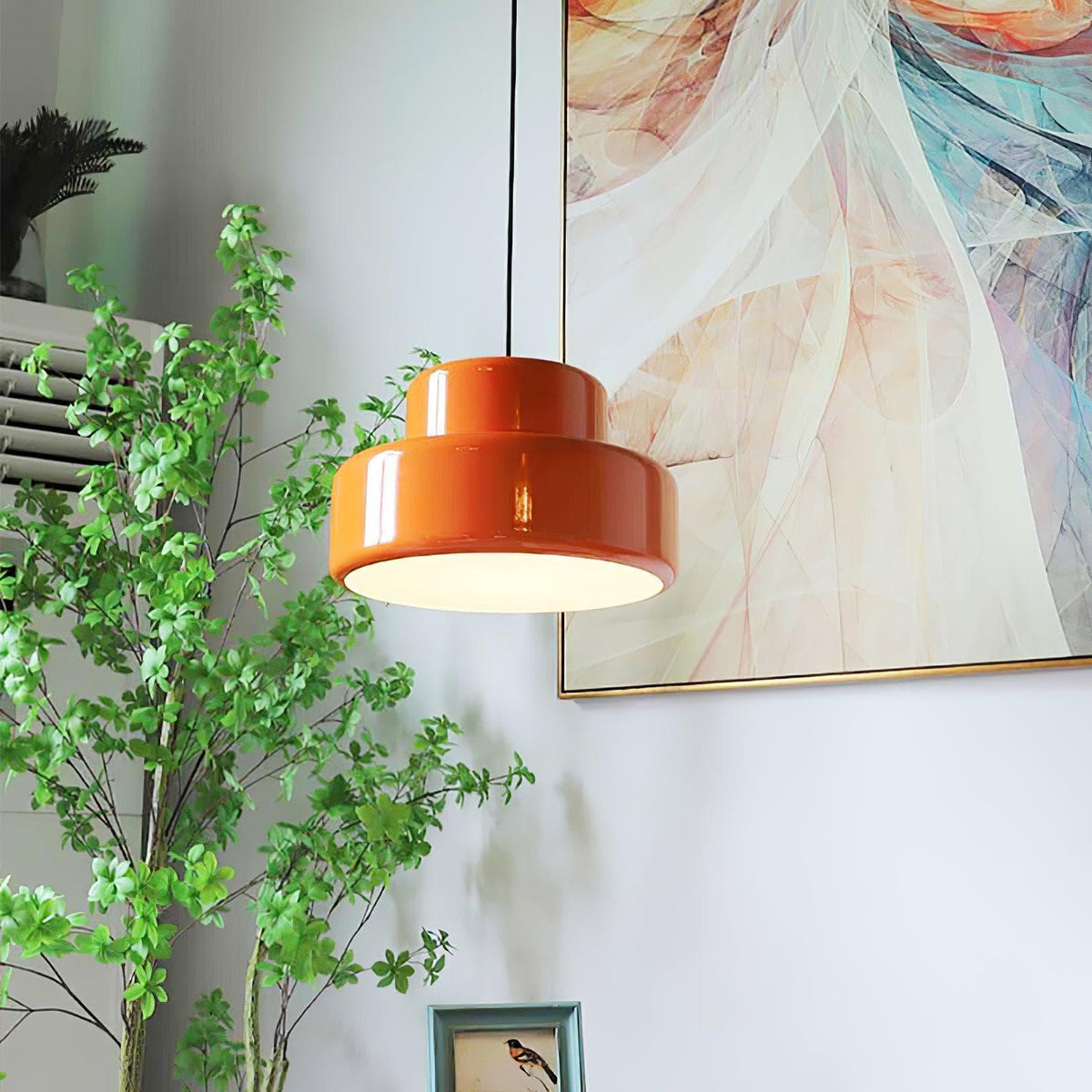 Metavaya Pendant Lamp Dia 35cm x H 20cm / ∅ 13.8″ x H 7.9″ / Orange Poker Pendant Lamp 6938617817497 M2023113004-1