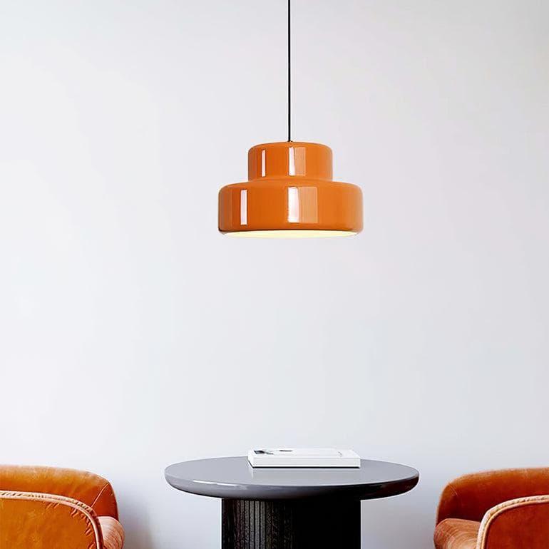 Metavaya Pendant Lamp Dia 35cm x H 20cm / ∅ 13.8″ x H 7.9″ / Orange Poker Pendant Lamp 6938617817497 M2023113004-1