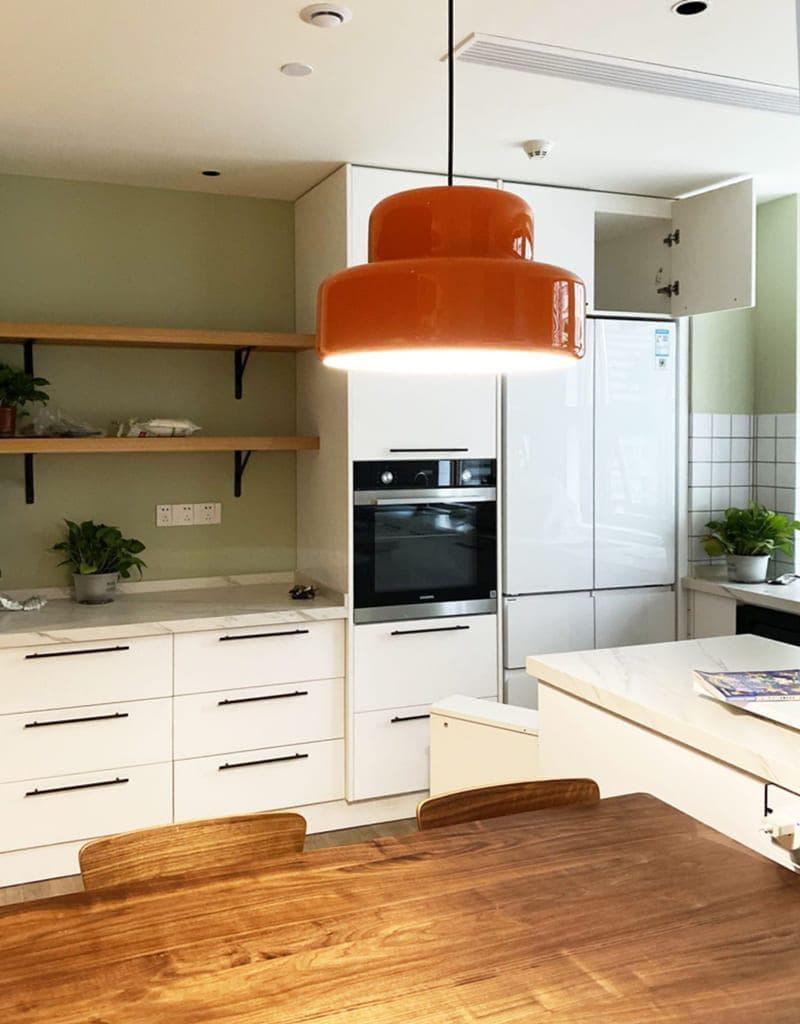 Metavaya Pendant Lamp Dia 35cm x H 20cm / ∅ 13.8″ x H 7.9″ / Orange Poker Pendant Lamp 6938617817497 M2023113004-1