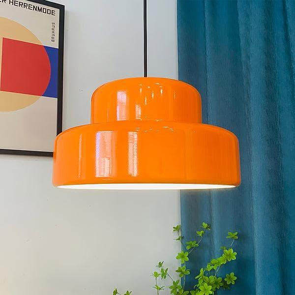 Metavaya Pendant Lamp Dia 35cm x H 20cm / ∅ 13.8″ x H 7.9″ / Orange Poker Pendant Lamp 6938617817497 M2023113004-1