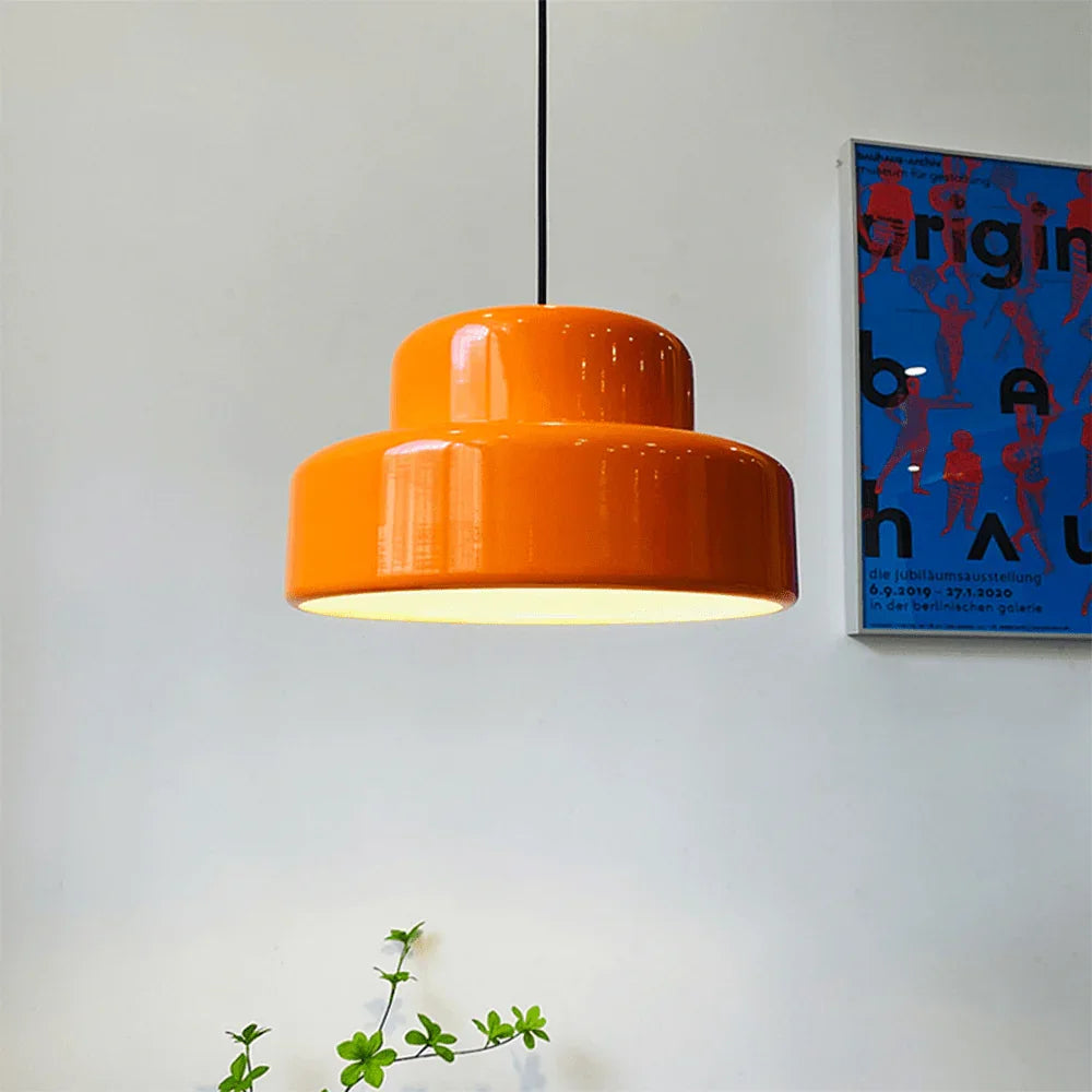 Metavaya Pendant Lamp Dia 35cm x H 20cm / ∅ 13.8″ x H 7.9″ / Orange Poker Pendant Lamp 6938617817497 M2023113004-1