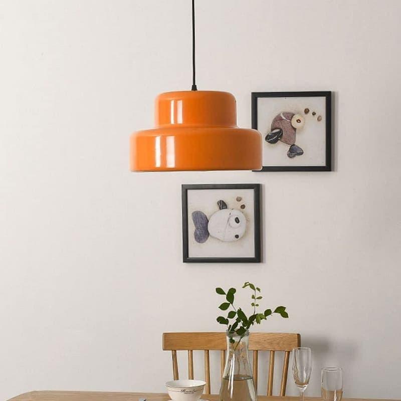 Metavaya Pendant Lamp Dia 35cm x H 20cm / ∅ 13.8″ x H 7.9″ / Orange Poker Pendant Lamp 6938617817497 M2023113004-1