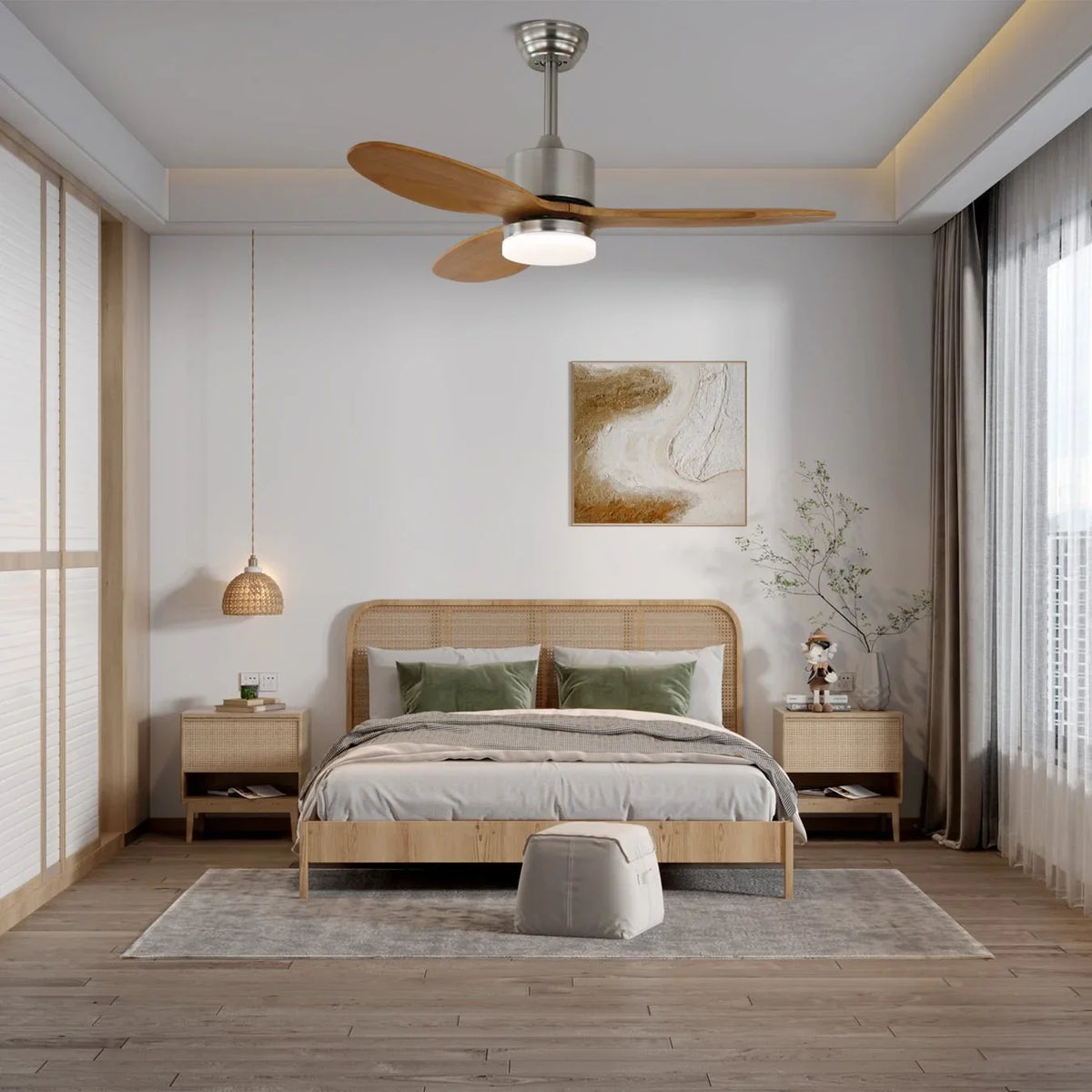 Polaris Ceiling Fan Light - view 3 | Metavaya