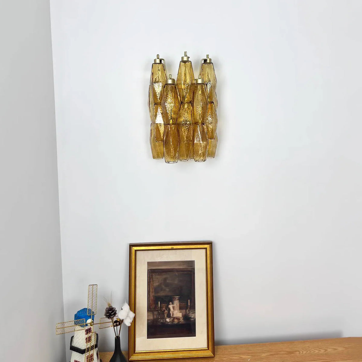 Poliedri Amber Wall Lamp - view 4 | Metavaya