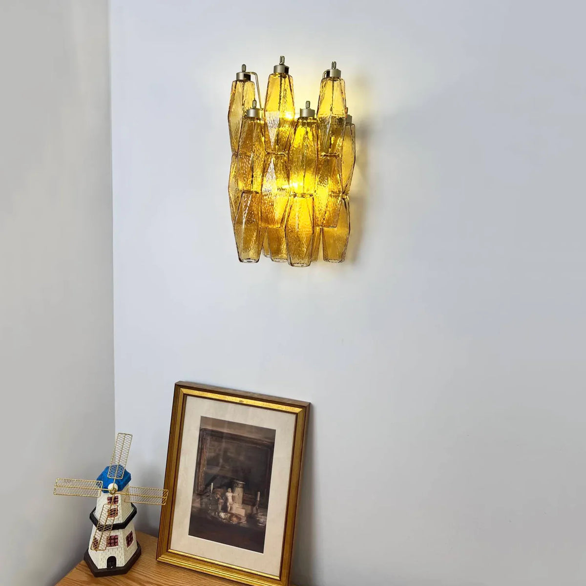 Poliedri Amber Wall Lamp - view 3 | Metavaya