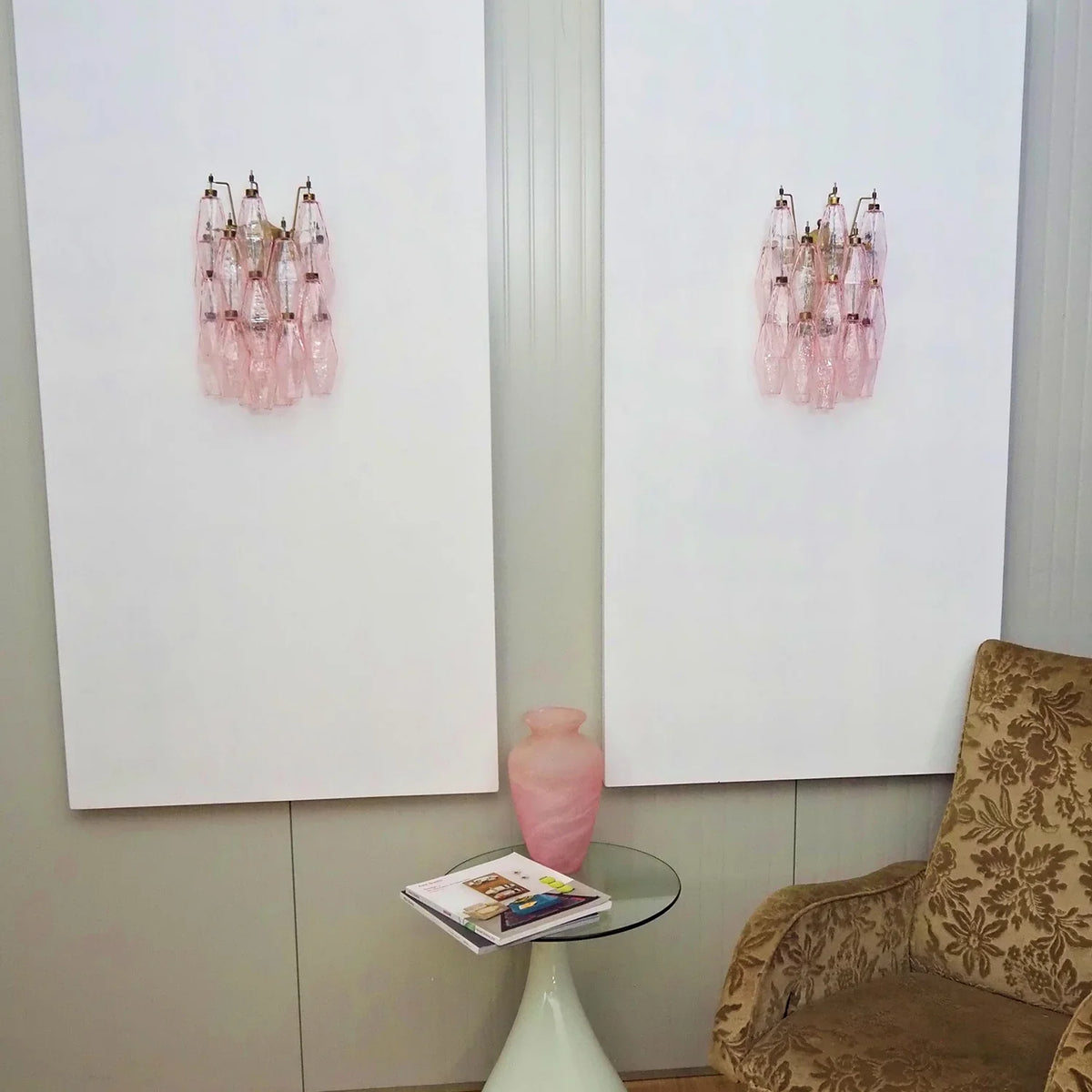Poliedri Pink Wall Lamp - view 10 | Metavaya