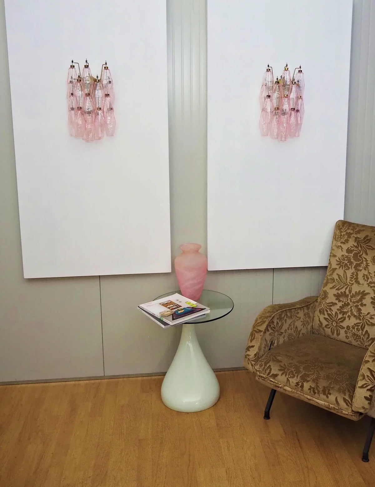 Poliedri Pink Wall Lamp - view 5 | Metavaya
