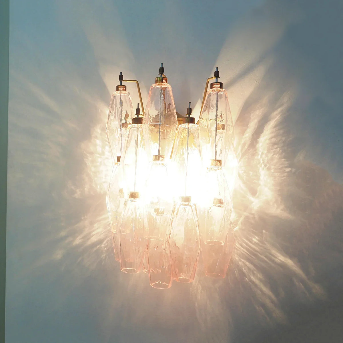Poliedri Pink Wall Lamp - view 13 | Metavaya