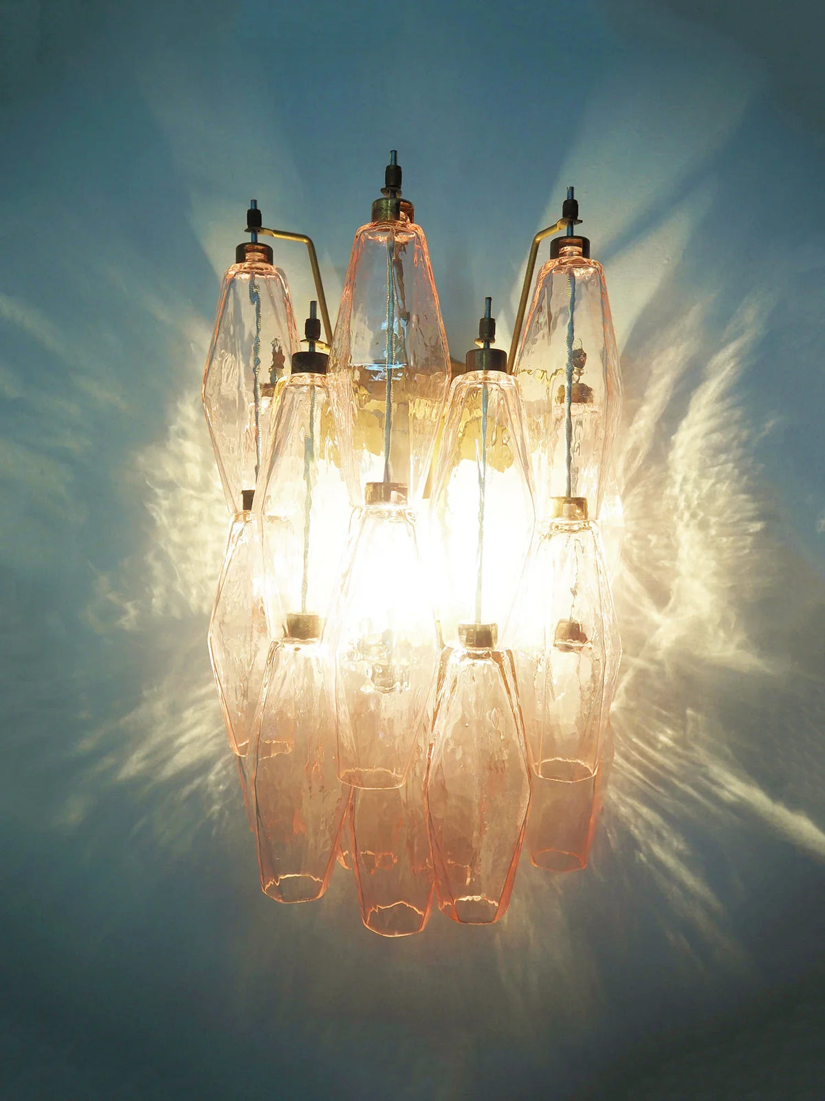 Poliedri Pink Wall Lamp - view 14 | Metavaya