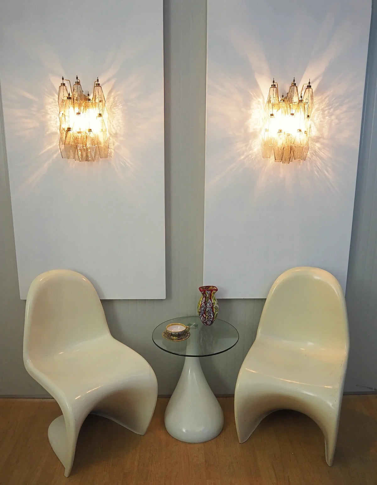 Poliedri Smoked Wall Lamp - view 4 | Metavaya