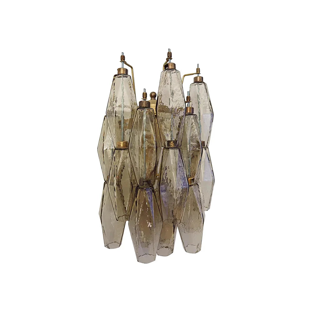 Poliedri Smoked Wall Lamp - view 13 | Metavaya