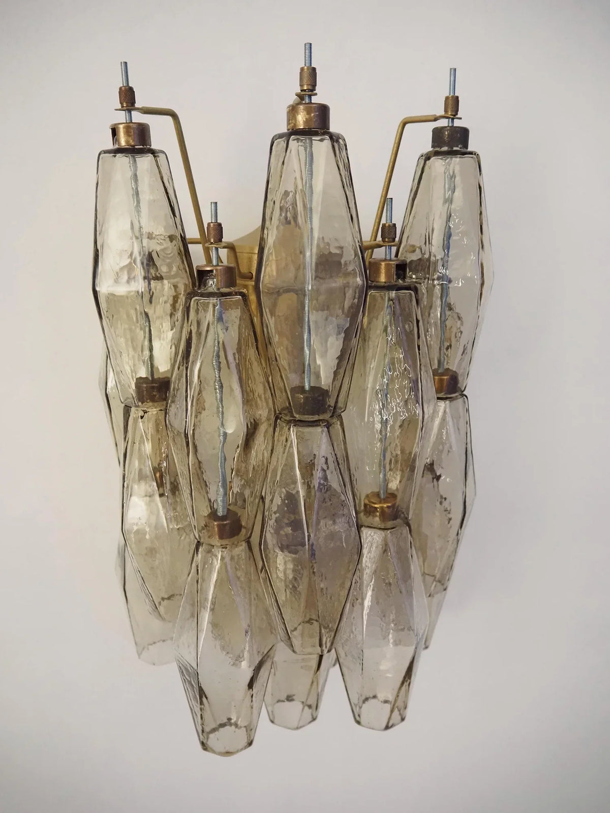 Poliedri Smoked Wall Lamp - view 10 | Metavaya