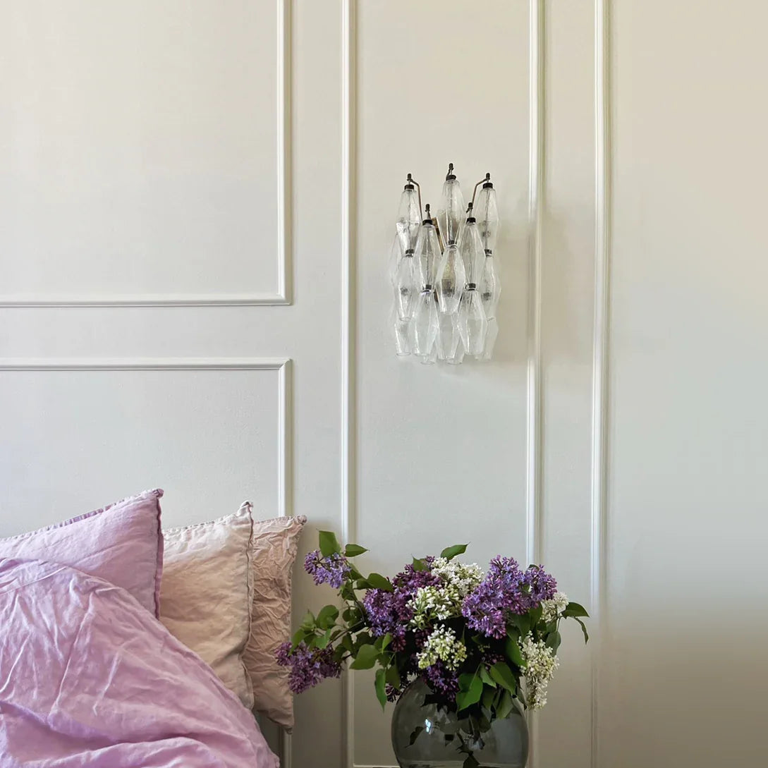 Poliedri Transparent Wall Lamp - view 9 | Metavaya