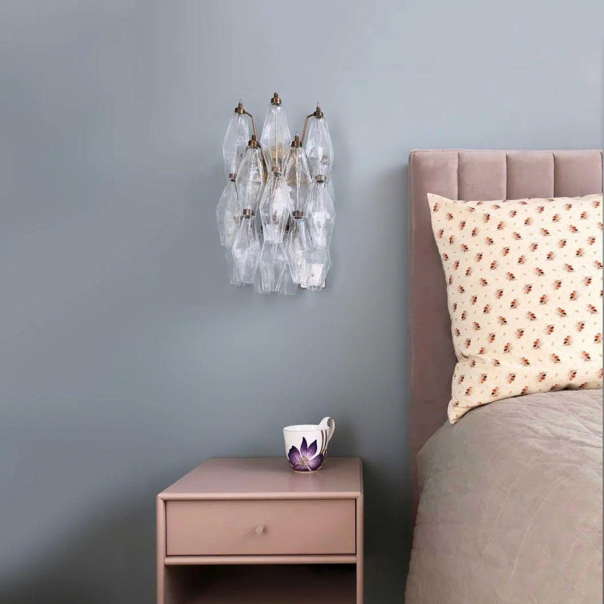 Poliedri Transparent Wall Lamp - view 3 | Metavaya