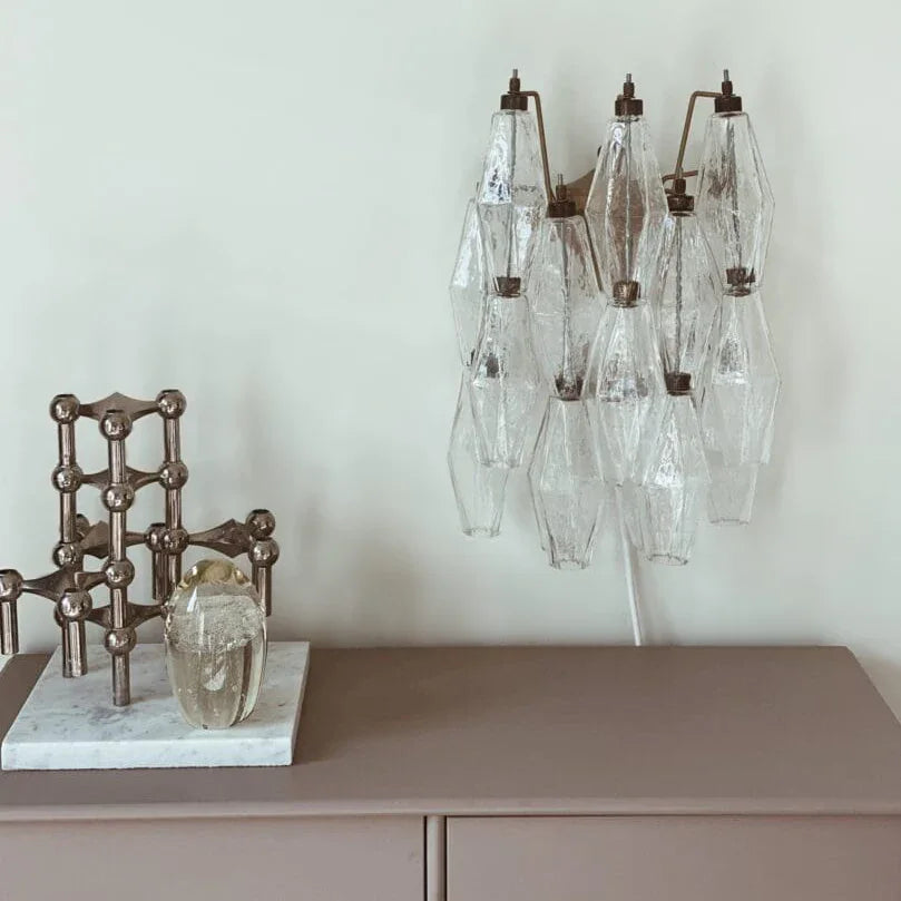 Poliedri Transparent Wall Lamp - view 5 | Metavaya