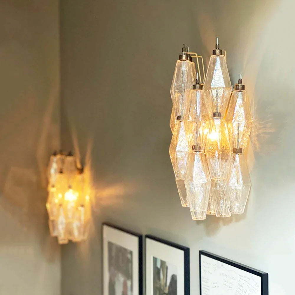 Poliedri Transparent Wall Lamp - view 8 | Metavaya