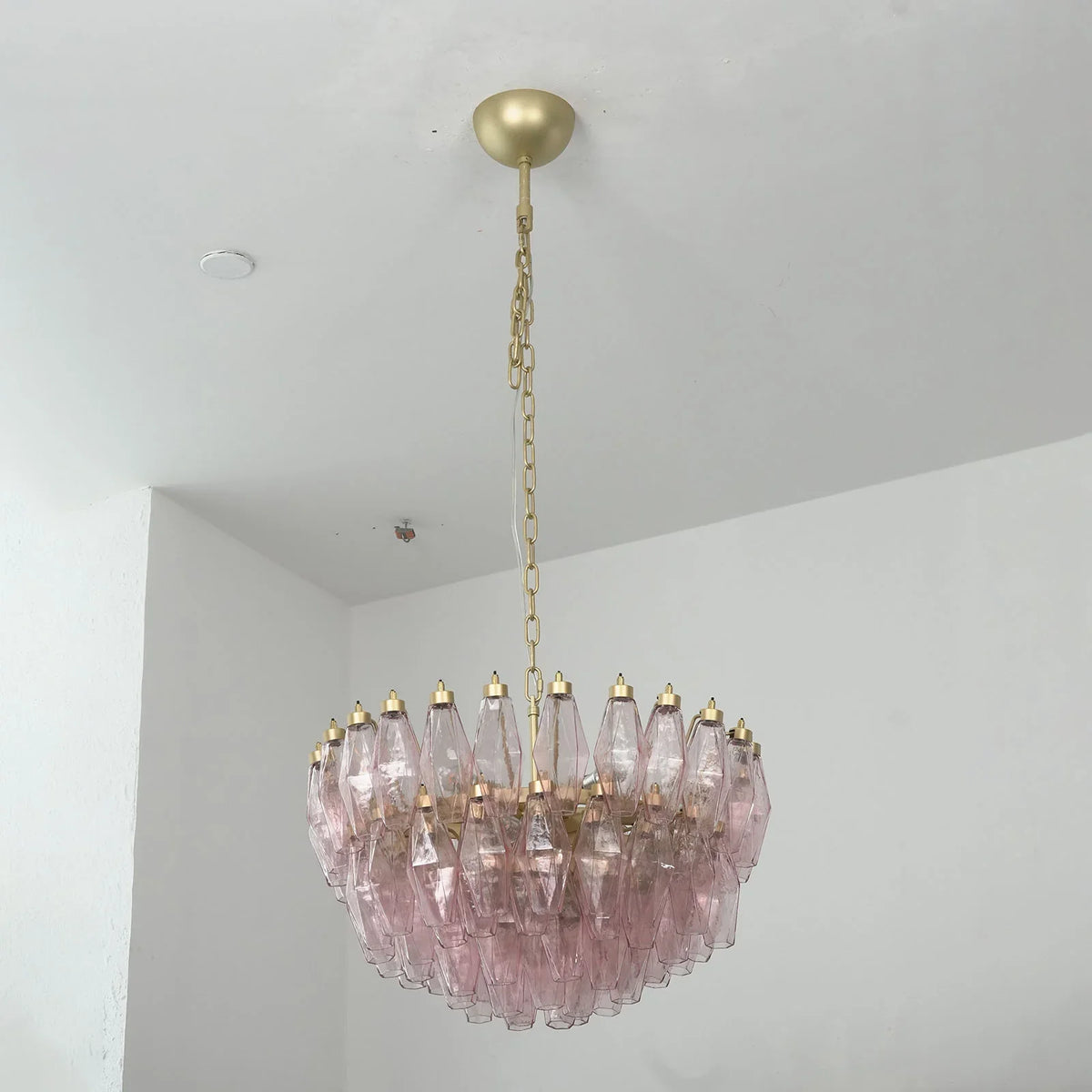 Poliedri Pink Chandelier - view 10 | Metavaya