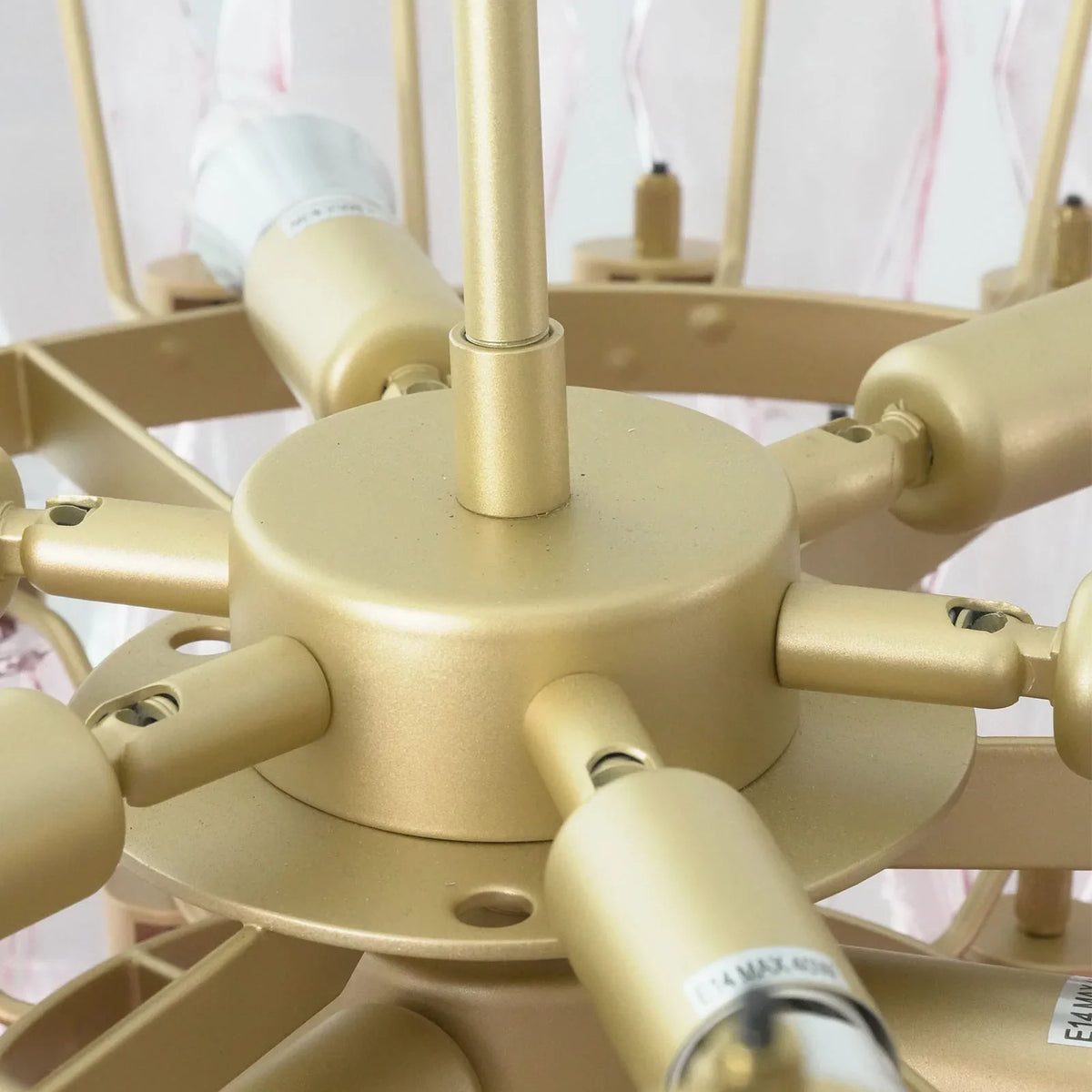Poliedri Pink Chandelier - view 18 | Metavaya