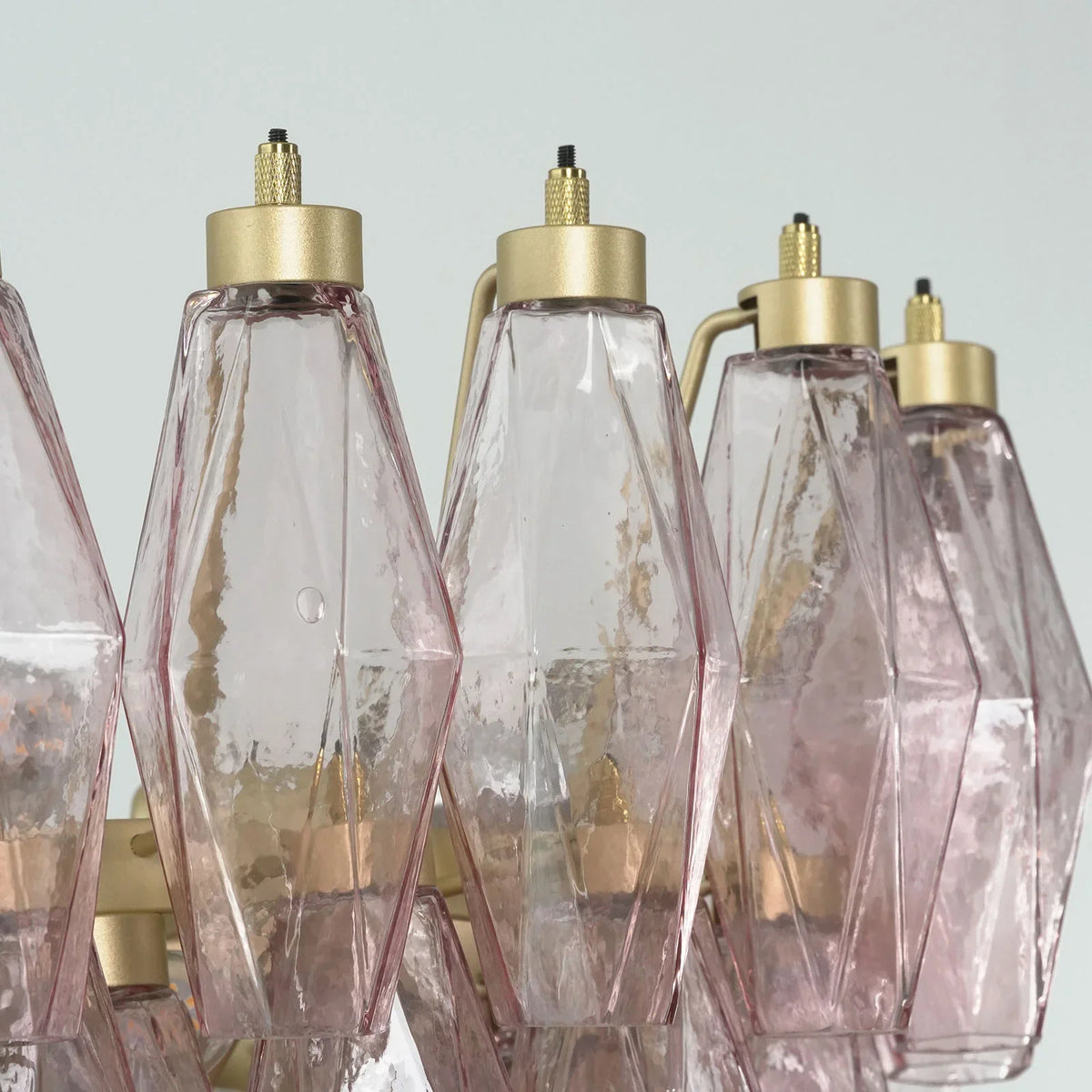 Poliedri Pink Chandelier - view 15 | Metavaya