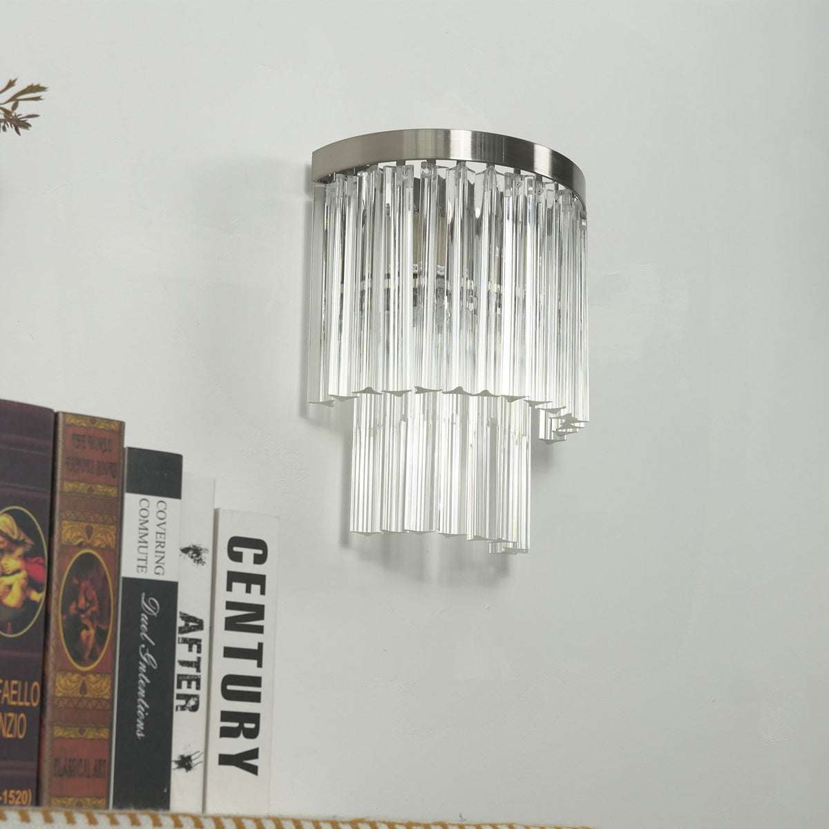 Prismari Tiered Glass Wall Sconce - view 9 | Metavaya