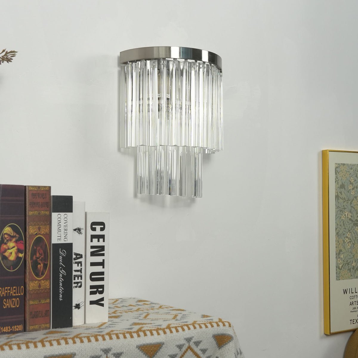Prismari Tiered Glass Wall Sconce - view 8 | Metavaya