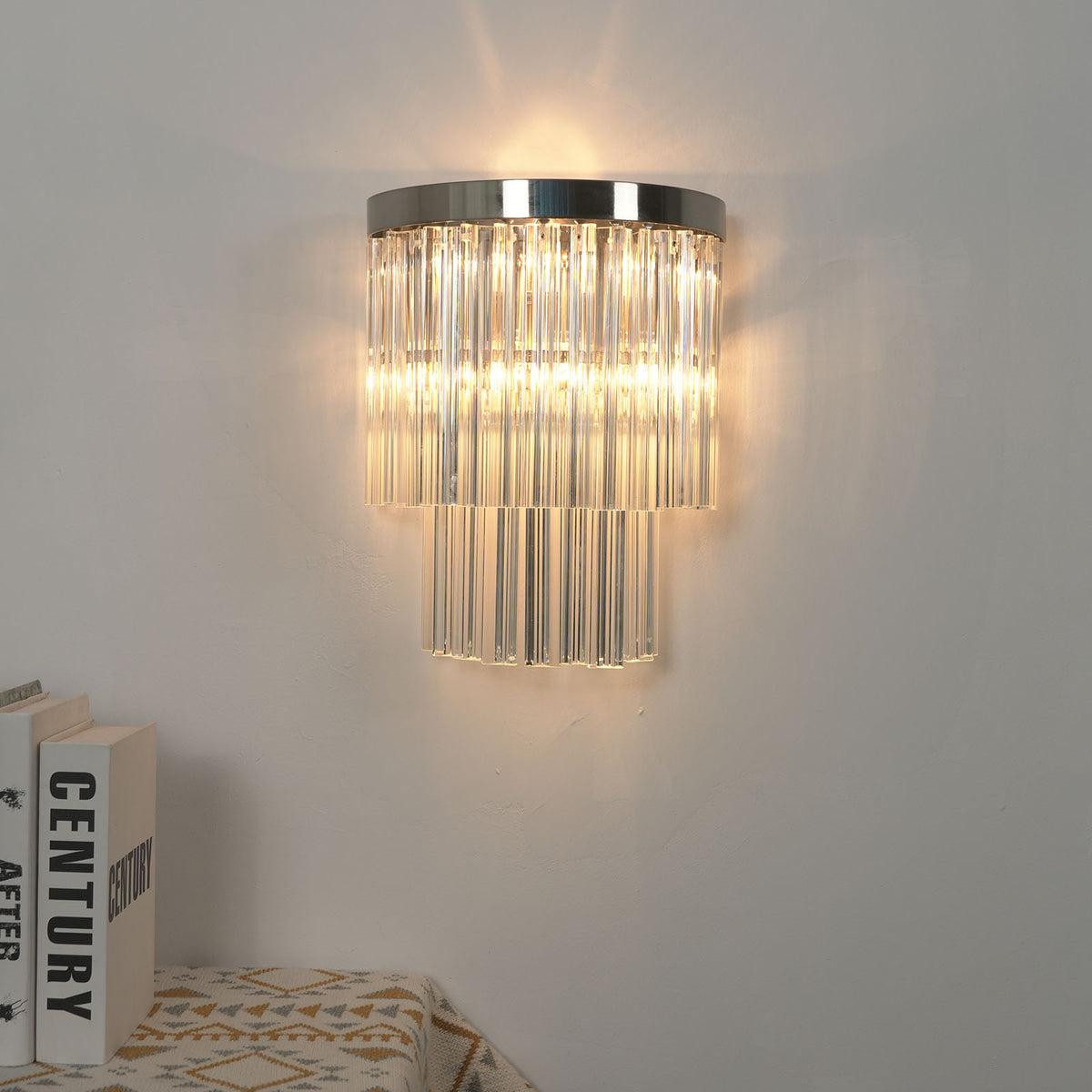 Prismari Tiered Glass Wall Sconce - view 15 | Metavaya