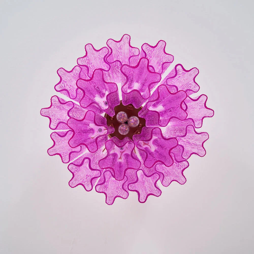 Purple Glass Tubes Ceiling Lamp - view 9 | Metavaya