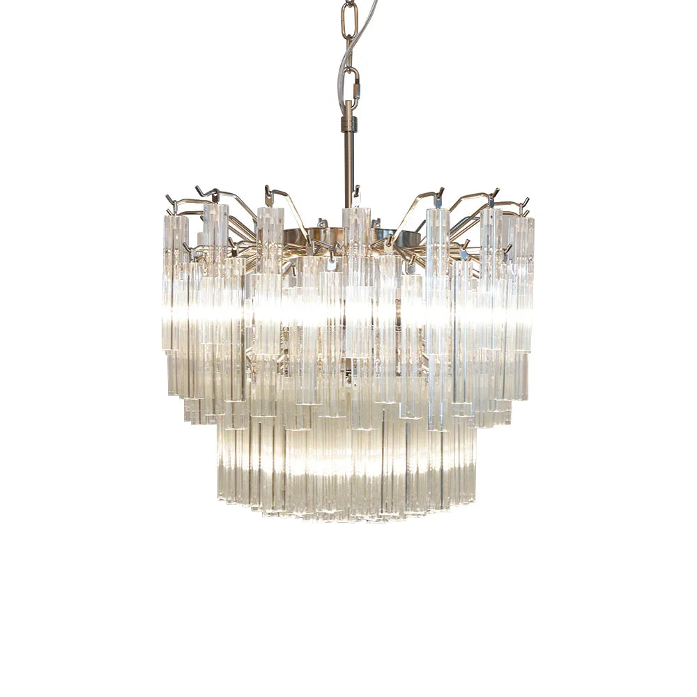 Quadriedri Prism Transparent Chandelier | Metavaya