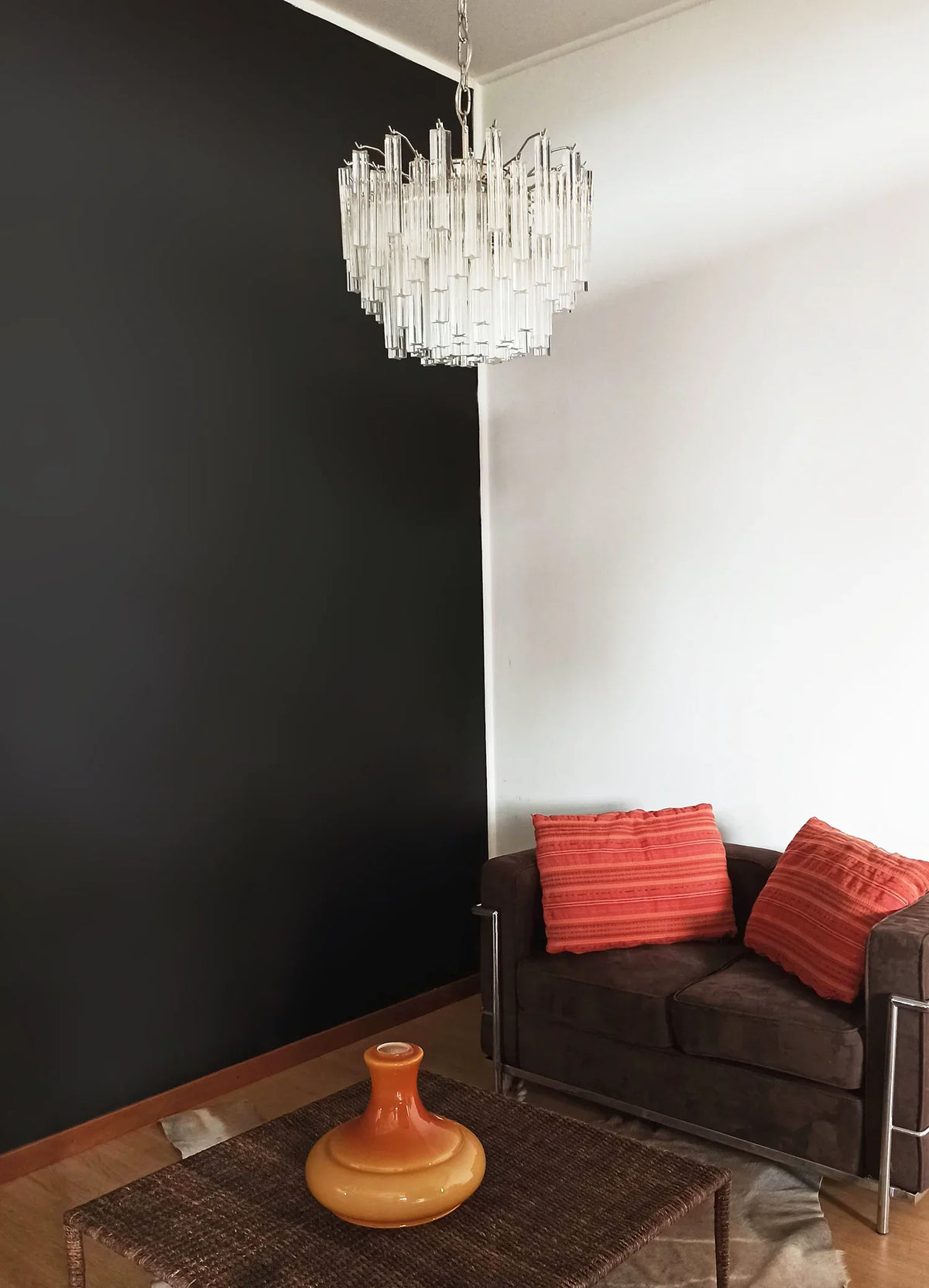 Quadriedri Prism Transparent Chandelier - view 9 | Metavaya