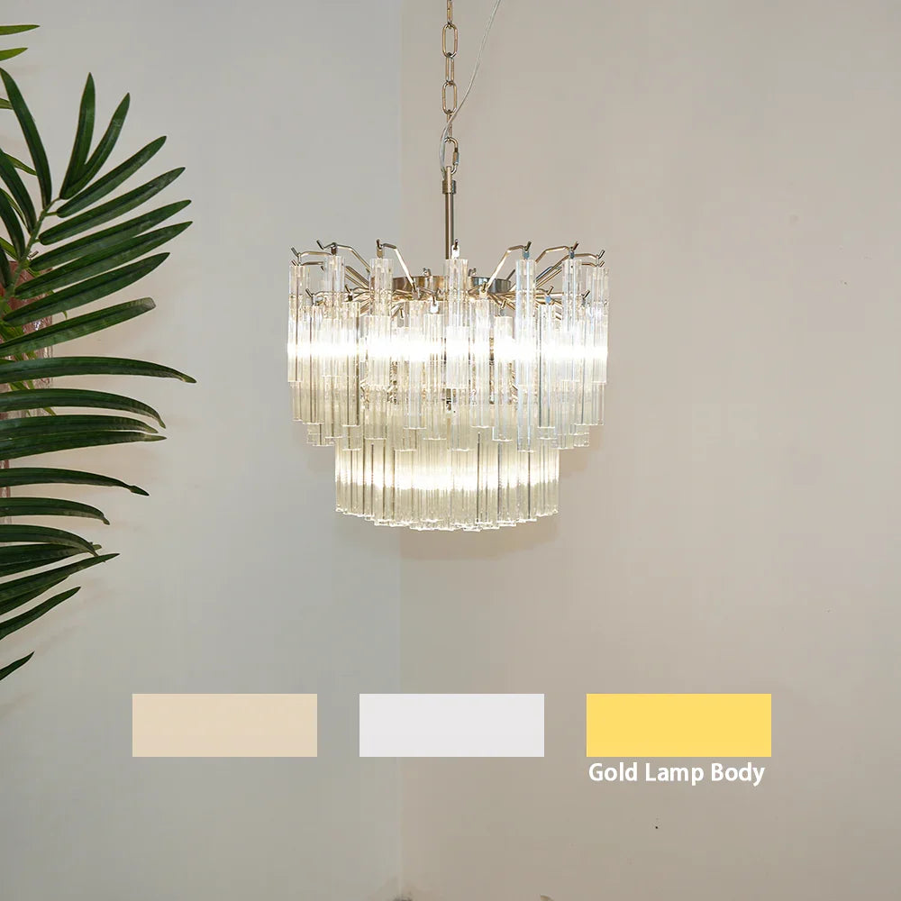 Quadriedri Prism Transparent Chandelier - view 18 | Metavaya