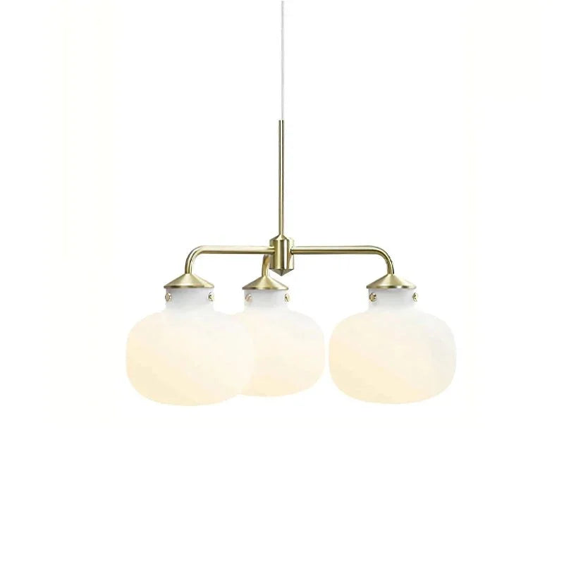 Metavaya Chandelier Raito Glass Globe Pendant Chandelier
