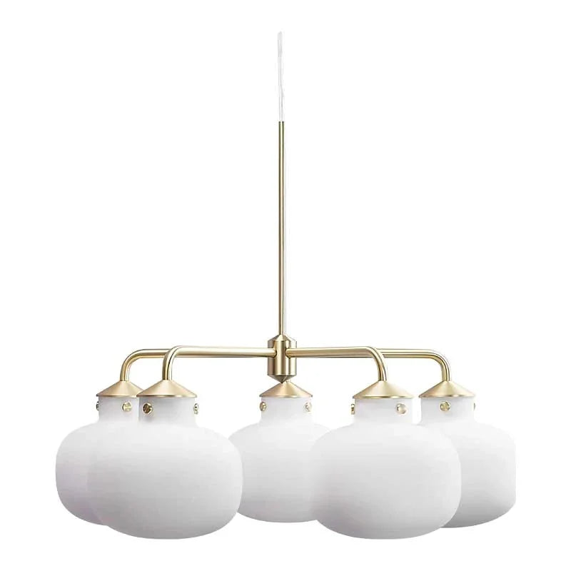Metavaya Chandelier Raito Glass Globe Pendant Chandelier